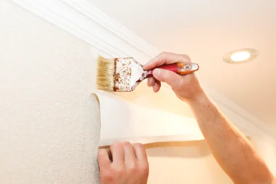 Pose de papier peint à Dorres — revêtements muraux et toiles de verre